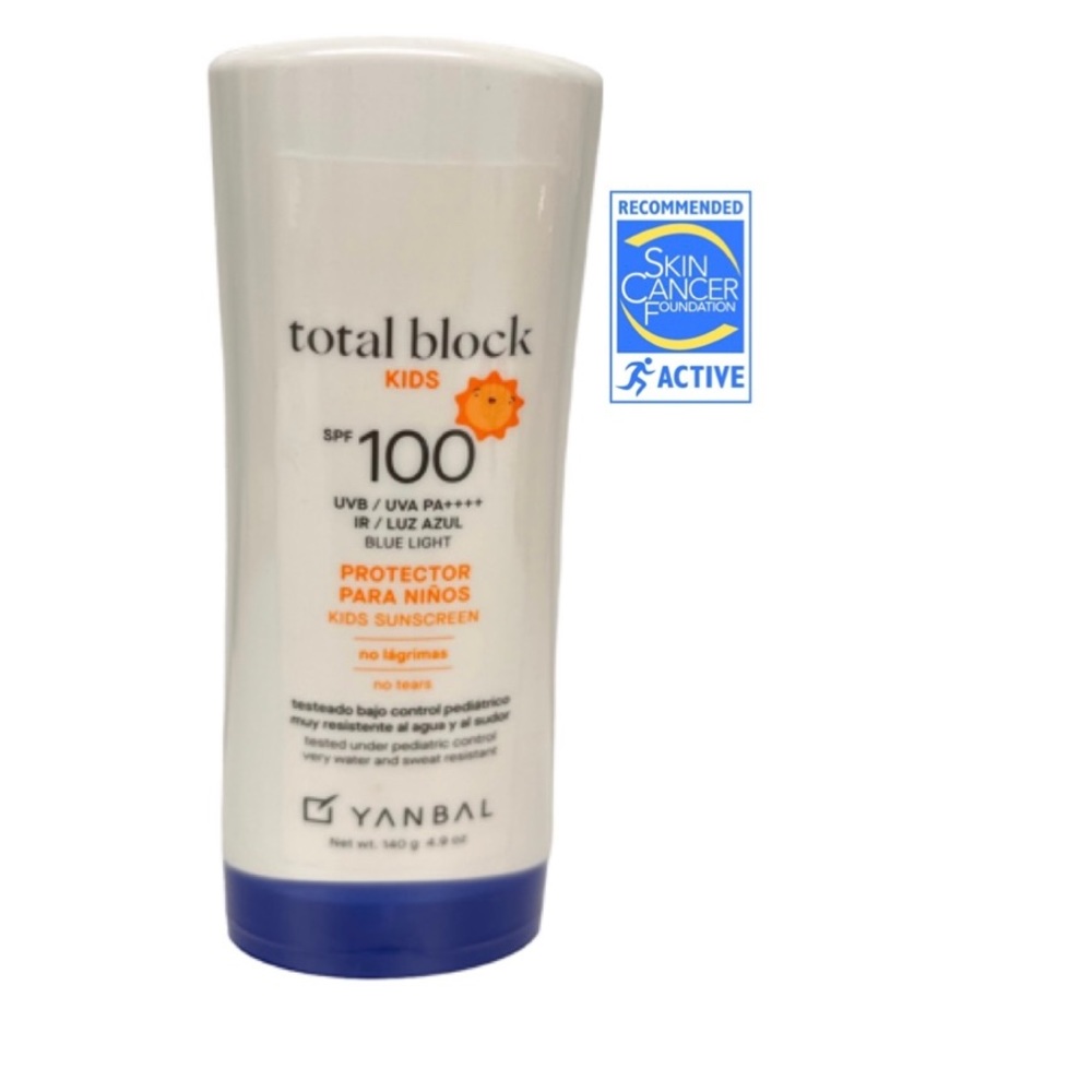 Total Block Sunscreen For Kids SPF 100 / Protector Solar Para Nin@s YANBAL.